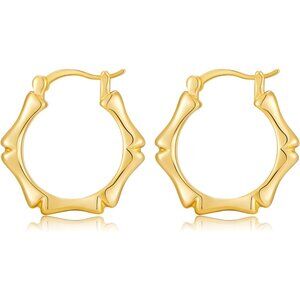 Large Hoop Earrings for Women Chunky Statement Hoop Earrings Vintage Y2k 80s 90s